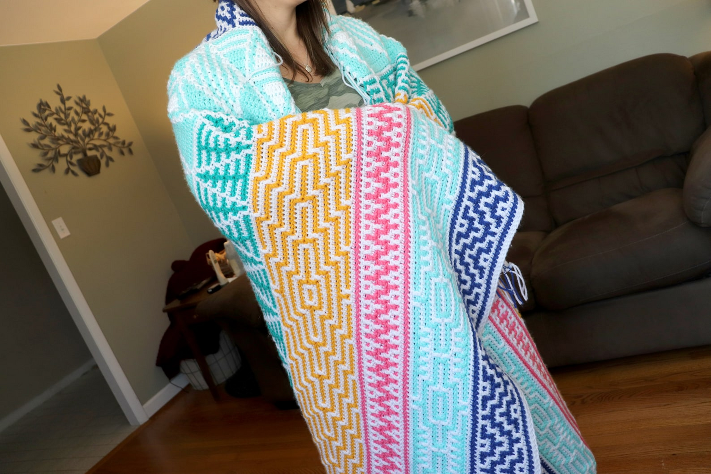 Diamondback Blanket - Overlay Mosaic Crochet Pattern