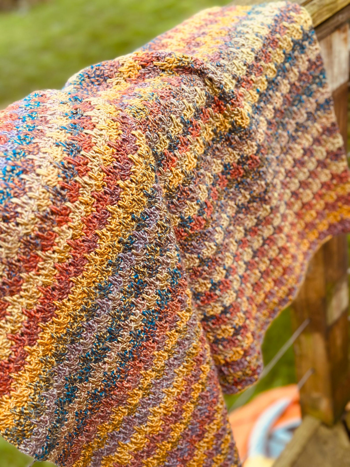 Autumn Leaves Throw Crochet Pattern