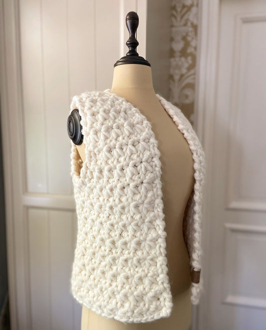 Crochet pattern sleeveless vest