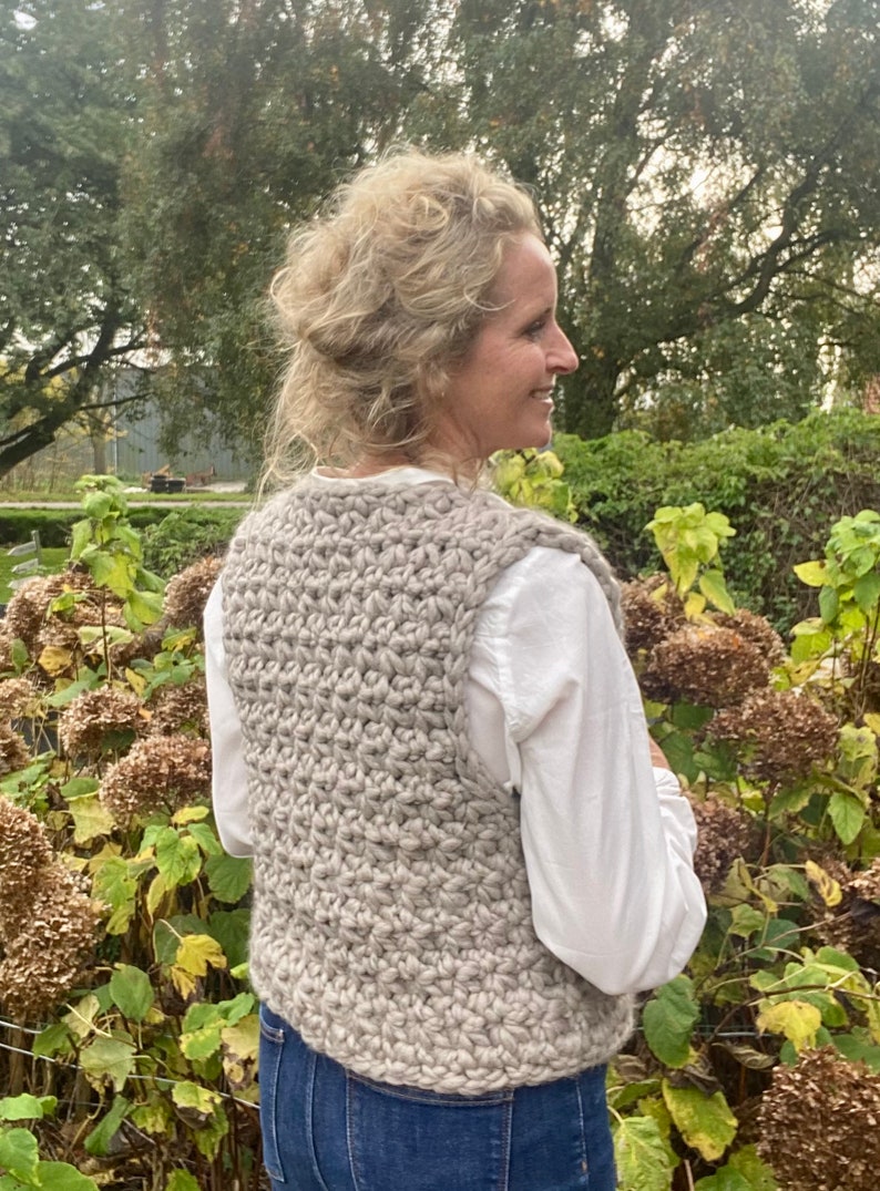 Crochet pattern sleeveless vest