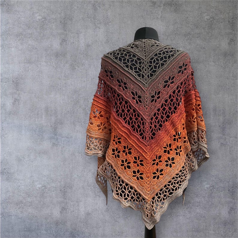 Elloth shawl Crochet pattern