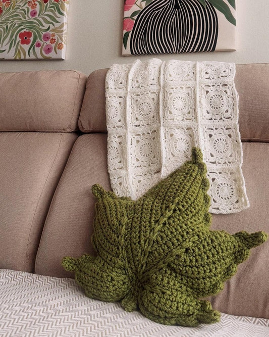 Crochet Maple Leaf Pillow Pattern