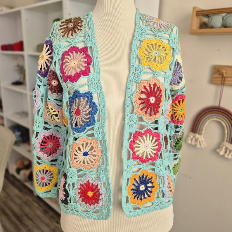 Crochet Boho Sweater PDF Pattern