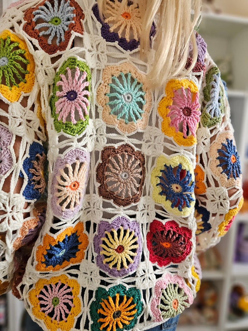 Crochet Boho Sweater PDF Pattern