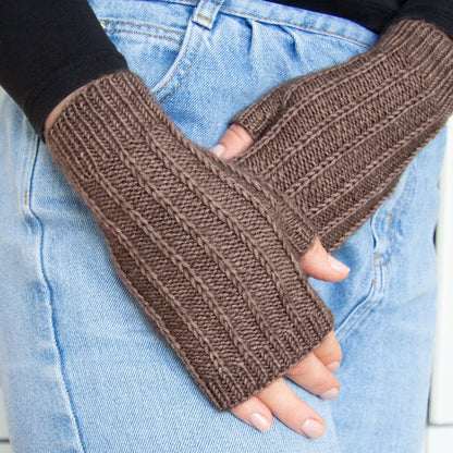 Fingerless Mittens Knitting Pattern