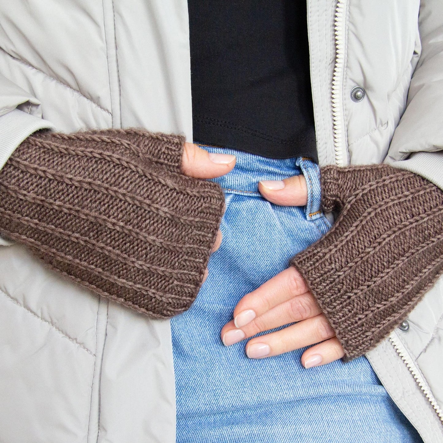 Fingerless Mittens Knitting Pattern