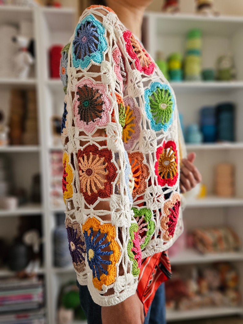 Crochet Boho Sweater PDF Pattern