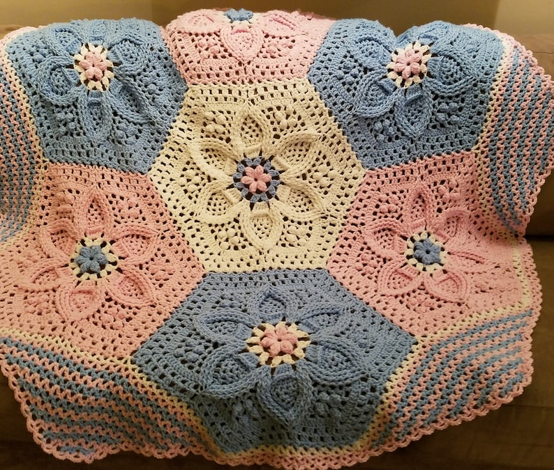 Baby Palms and Dreams Blanket crochet pattern