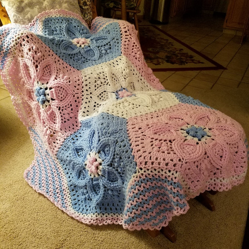 Baby Palms and Dreams Blanket crochet pattern