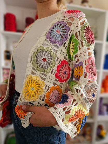 Crochet Boho Sweater PDF Pattern