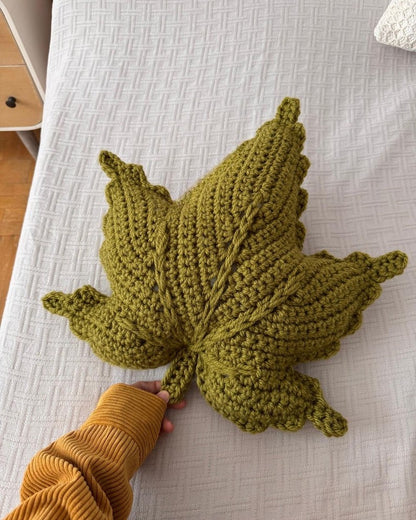 Crochet Maple Leaf Pillow Pattern