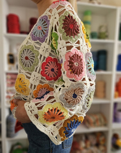 Crochet Boho Sweater PDF Pattern