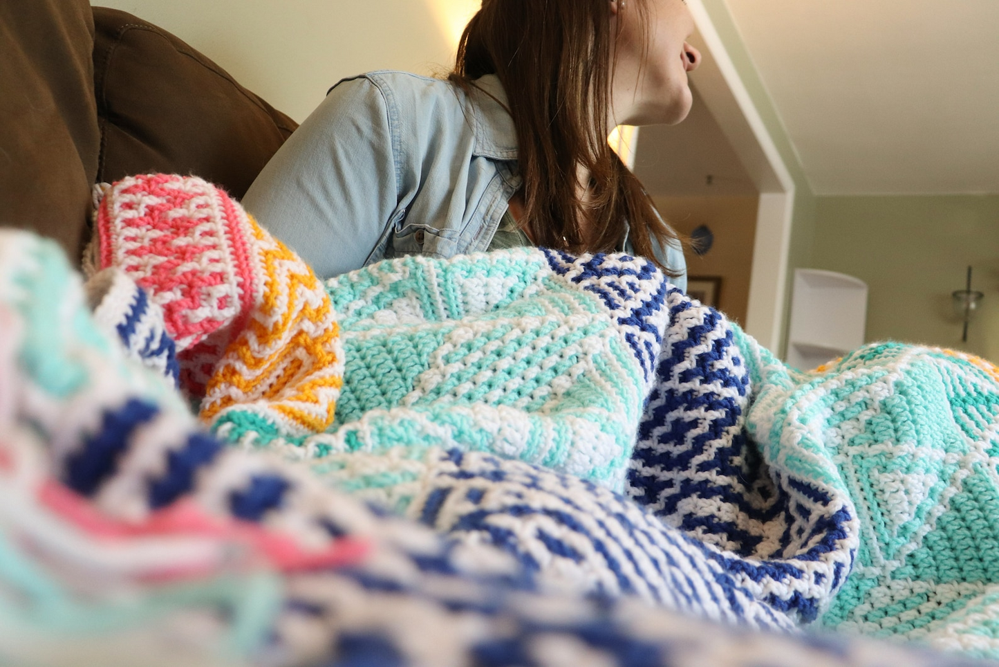 Diamondback Blanket - Overlay Mosaic Crochet Pattern