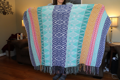 Diamondback Blanket - Overlay Mosaic Crochet Pattern