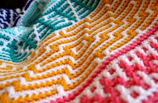 Diamondback Blanket - Overlay Mosaic Crochet Pattern
