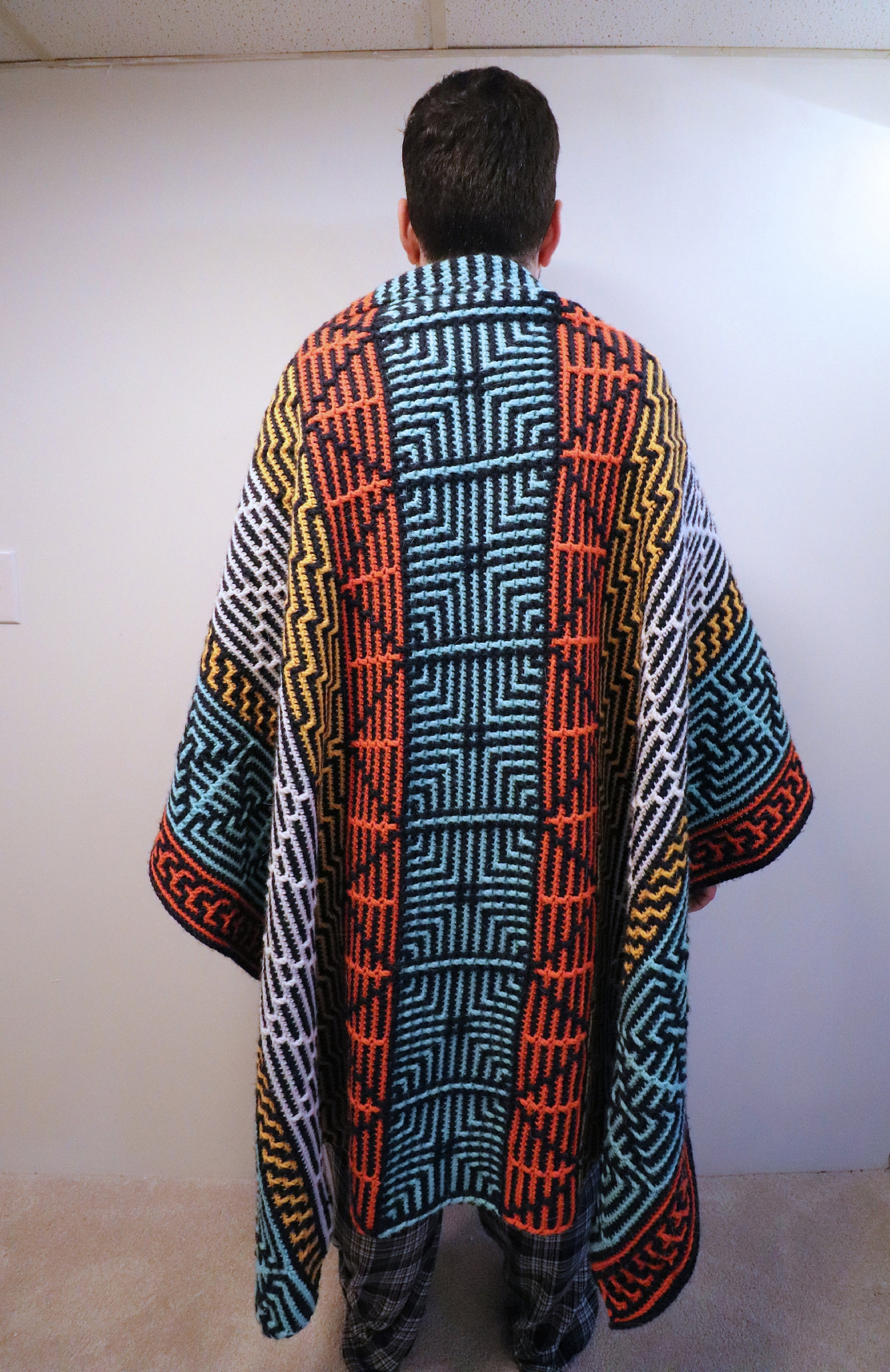 Magic Eye Throw Blanket Crochet Pattern