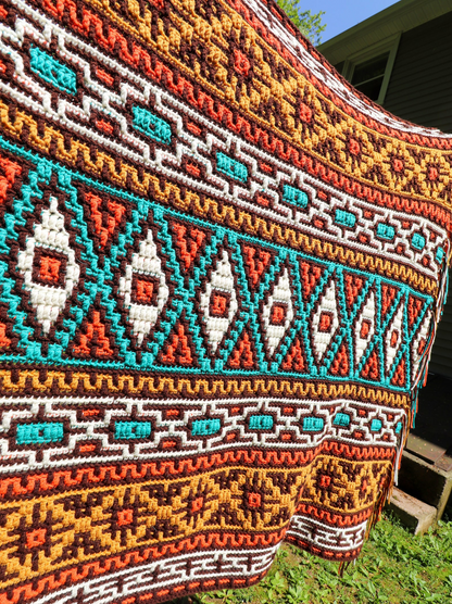 Badlands Blanket Crochet Pattern