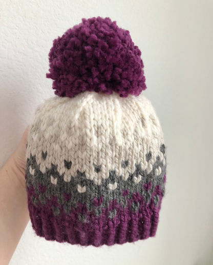Quick Knit Fair Isle Hat Pattern