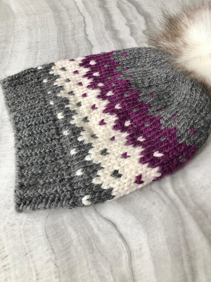 Quick Knit Fair Isle Hat Pattern