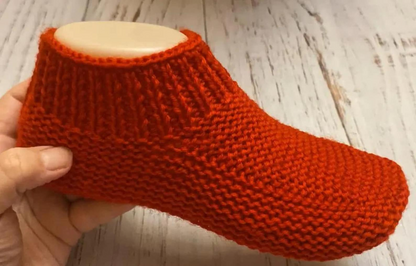 Knitted Slippers on Two Knitting Needles Pattern