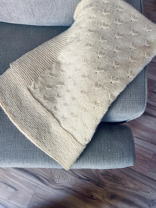 Dandelion Wishes Blanket Knit Pattern